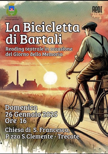 &quot;La bicicletta di Bartali&quot;: interpretazione teatrale a Trecate per il Giorno della memoria