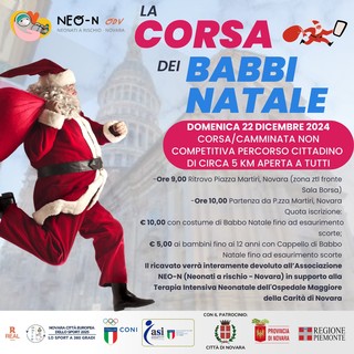 Corsa dei Babbi Natale: sport e solidarietà nel cuore di Novara