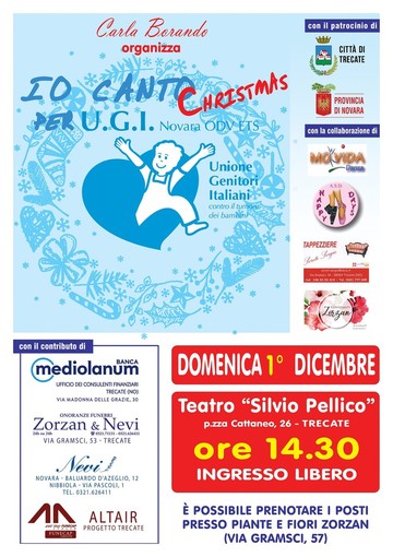 &quot;Io canto per Ugi Christmas&quot;: un concerto di solidarietà per i bambini