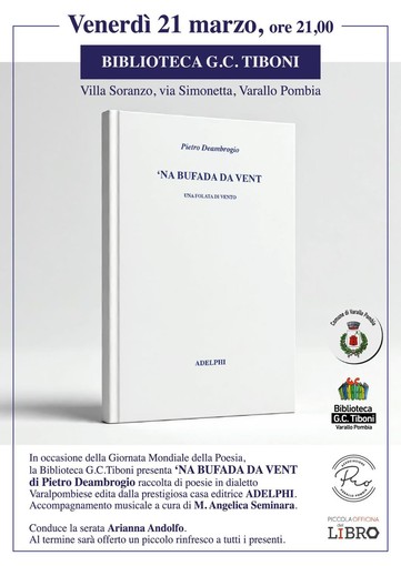 &quot;Na Bufada da Vent&quot;: la poesia dialettale di Pietro Deambrogio tra emozione e memoria