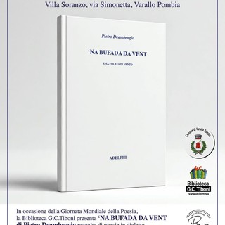 &quot;Na Bufada da Vent&quot;: la poesia dialettale di Pietro Deambrogio tra emozione e memoria