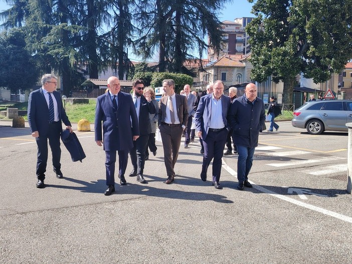 Federico Riboldi visita l'Ospedale Santissima Trinità di Borgomanero