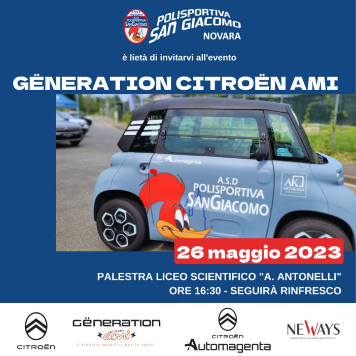 Progetto educational di Citroën rivolto alle società sportive e ai loro giovani atleti