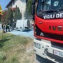 Furgone in fiamme a Oleggio, nessun ferito