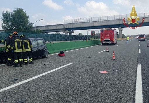 Incidente sull'autostrada A4: conducente ferito trasportato in elisoccorso