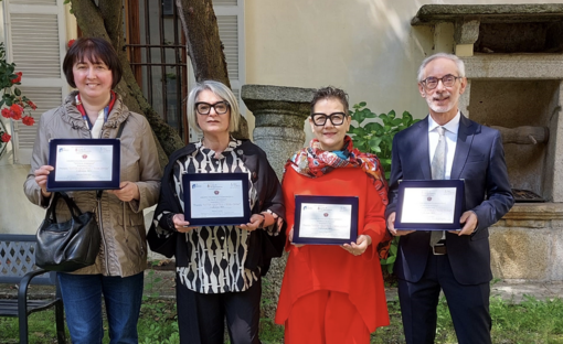 Nella foto i premiati dell’edizione 2023: da sinistra Gabriella Fornara, Michela Licht, Enrica Carbone e Roberto Fornara.