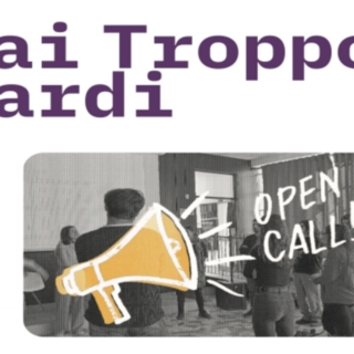 Progetto &quot;Mai troppo tardi&quot;: parte la call rivolta ai giovani