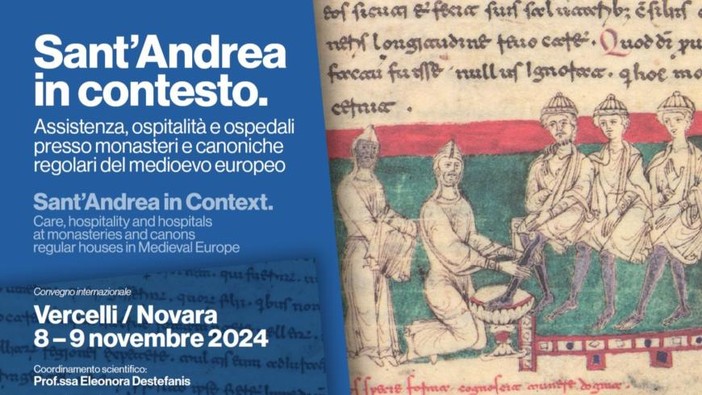 Sant’Andrea in contesto. A Vercelli e Novara il convegno internazionale su assistenza e ospitalità nel Medioevo