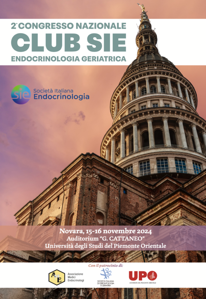 A novembre la seconda edizione del “Congresso nazionale Club Sie di Endocrinologia geriatrica”
