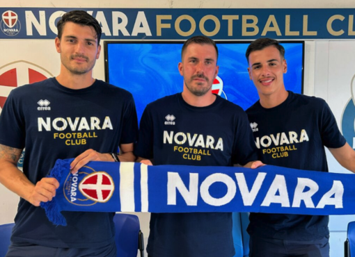 Novara Calcio, presentati ufficialmente i nuovi acquisti Riccardi, Jelenic e Manseri