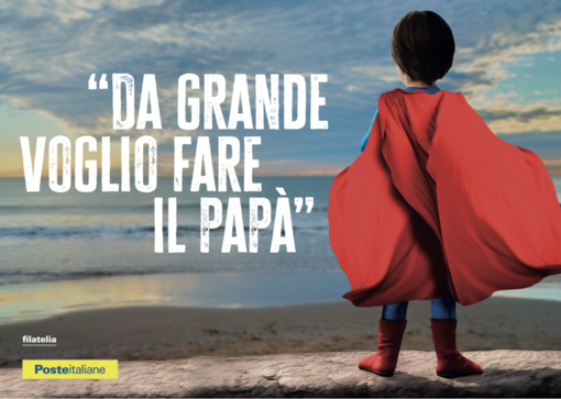 Poste italiane: per la festa del papà  due cartoline filateliche