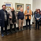 Mostra di Alfredo Vallese al Broletto di Novara: Crivelli porta i saluti della Provincia