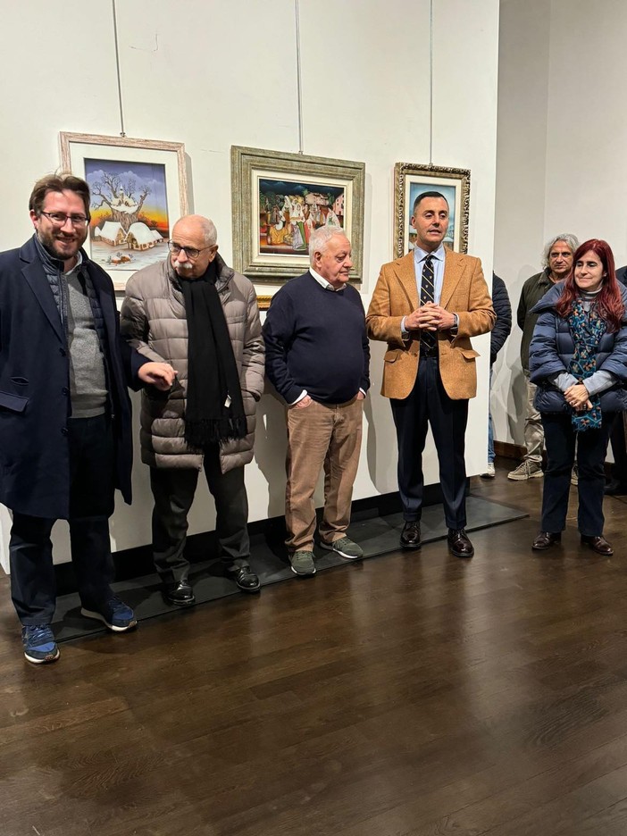 Mostra di Alfredo Vallese al Broletto di Novara: Crivelli porta i saluti della Provincia