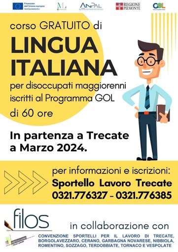 Progetto gol: corso di lingua italiana organizzato nel comune di Trecate