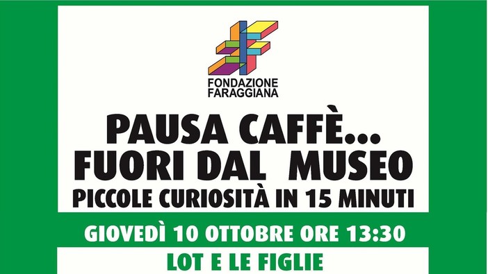 Tornano le 'Pause Caffè' della Fondazione Faraggiana