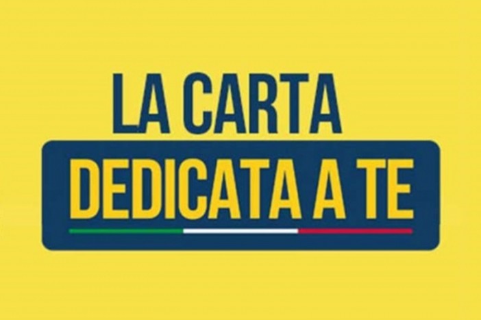 Pubblicato l'elenco dei beneficiari della carta &quot;Dedicata a Te&quot; 2024