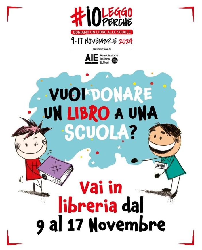 Torna “io leggo perché”: una settimana di doni per le scuole