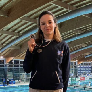 Giorgia Crepaldi (Libertas Novara) d'argento nei 200 rana  agli assoluti di nuoto