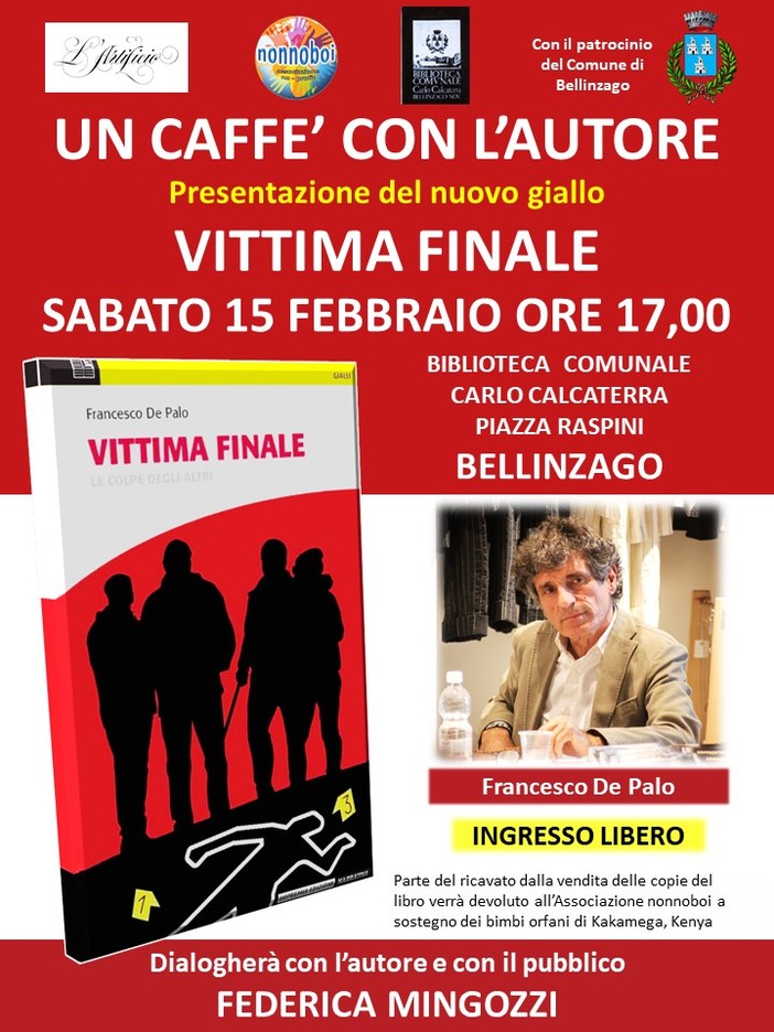 Un caffè con l'autore: presentazione del giallo &quot;Vittima finale&quot;