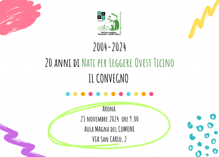 Nati per leggere Ovest Ticino festeggia 20 anni di attività con un convegno e un mese di laboratori