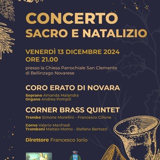 Concerto di Natale: il coro erato di Novara e il cornet brass quintet in concerto