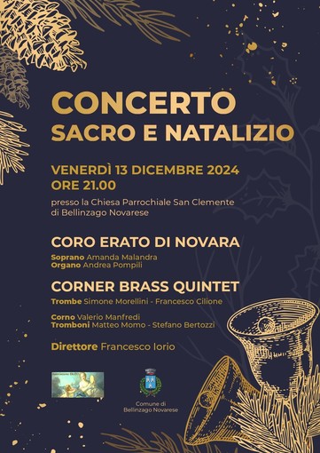 Concerto di Natale: il coro erato di Novara e il cornet brass quintet in concerto