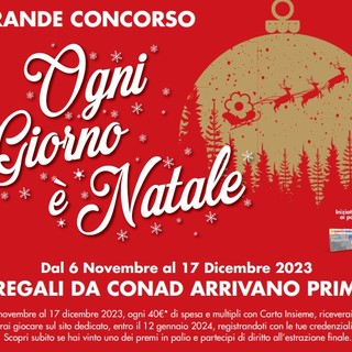 Conad anticipa le feste e lancia il grande concorso ''Ogni giorno è Natale''