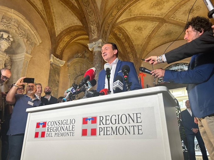 Domani alle 13 a Torino il presidente Cirio presenta la nuova Giunta regionale