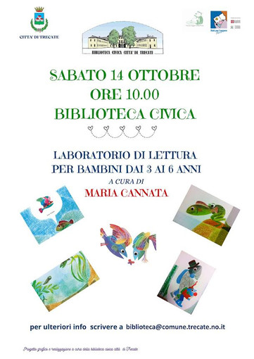 Laboratorio di lettura per i bambini dai 3 ai 6 anni