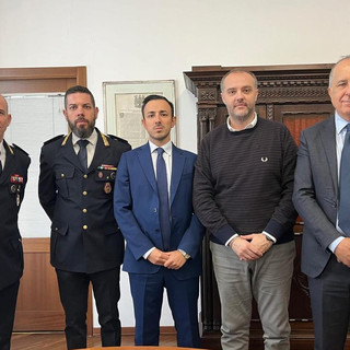 Visita ufficiale del questore di Novara Fabrizio La Vigna alla città di Trecate