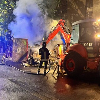 Incendio vicino alla stazione di Novara: intervengono i vigili del fuoco