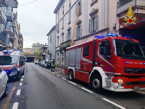 Incidente domestico ad Arona, intervengono i vigili del fuoco